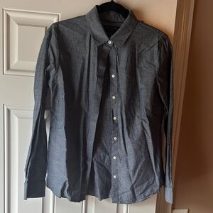 Banana Republic Dark Gray Button-Down Shirt